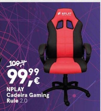Worten NPLAY Cadeira Gaming Rule 2.0 promoção