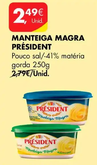 Pingo Doce MANTEIGA MAGRA PRÉSIDENT 250G promoção