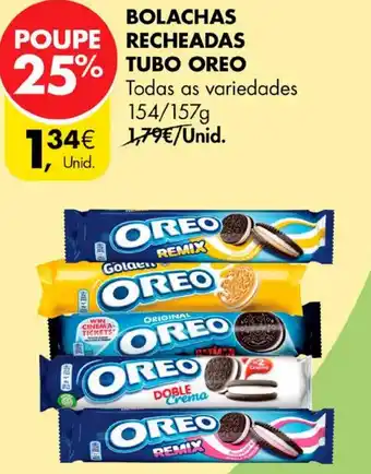 Pingo Doce BOLACHAS RECHEADAS TUBO OREO promoção