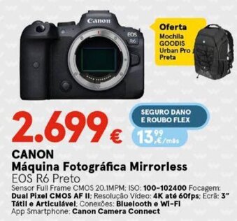 Worten CANON Máquina Fotográfica Mirrorless promoção