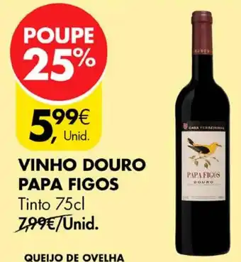 Pingo Doce VINHO DOURO PAPA FIGOS Tinto 75cl promoção