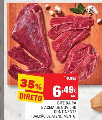 Continente Bife da Pá e Acém de Novilho Continente promoção