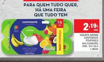 Continente Iogute Aroma Continente Poupança 16x125g promoção