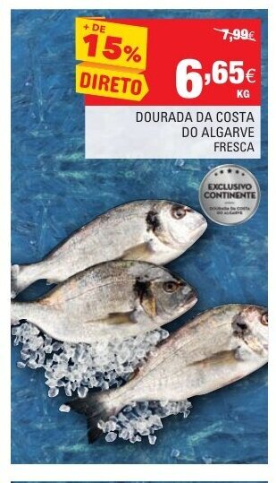 Continente Dourada da Costa do Algarve Fresca promoção