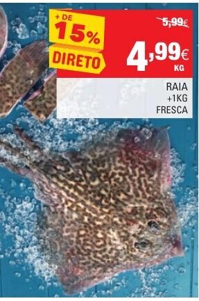 Continente Raia +1kg Fresca promoção