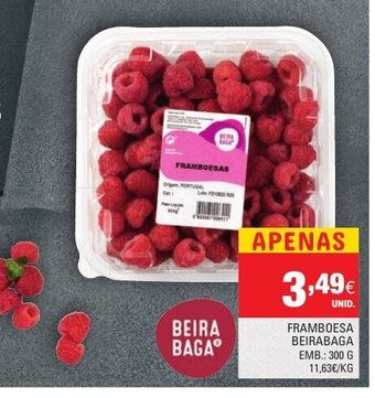 Continente Framboesa Beirabaga 300g promoção