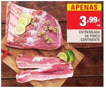 Continente Entremeada de Porco Continente promoção
