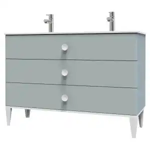 Brico Depôt Ondee - móvel de casa de banho nemoo - para pousar - 120cm - verde água promoção