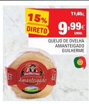 Continente Queijo de Ovelha Amanteigado Guilherme promoção