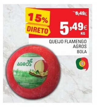 Continente Queijo Flamengo Agros Bola promoção