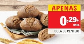 Continente Bola de Centeio promoção