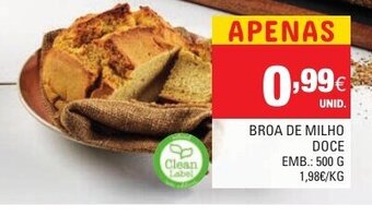Continente Broa de Milho Doce 500g promoção