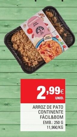 Continente Arroz de Pato Continente 250g promoção
