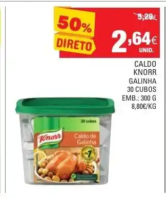 Continente Caldo Knorr Galinha 3 Cubos 300g promoção