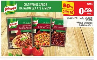 Continente Saquetas 1,2,3....Sabor! Knorr promoção