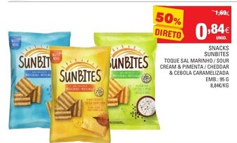 Continente Snacks Sunbites 95g promoção