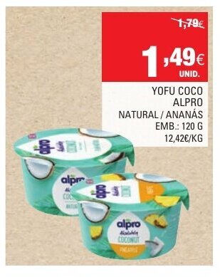 Continente Yofu Coco Alpro 120g promoção