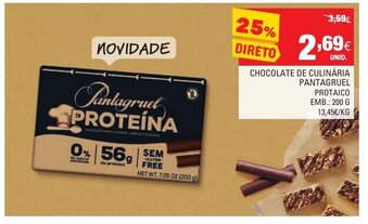 Continente Chocolate de Culinária Pantagruel 200g promoção