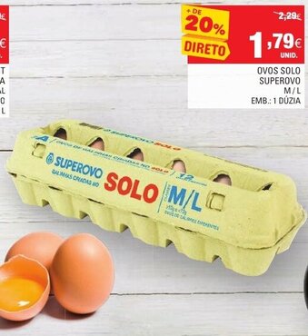 Continente Ovos Solo Superovo M/L promoção
