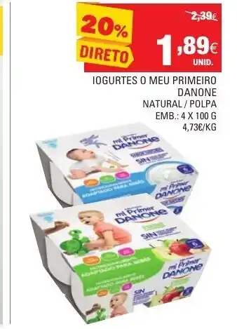 Continente Iogurtes Meu Primeiro Donone 4x100g promoção