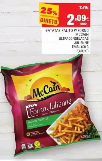 Continente Batatas Palito P/ Forno McCain 600g promoção