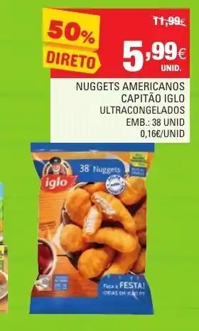 Continente Nuggets Americanos Capitão promoção