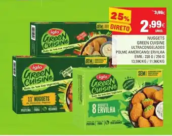 Continente Nuggets Green Cuisine promoção