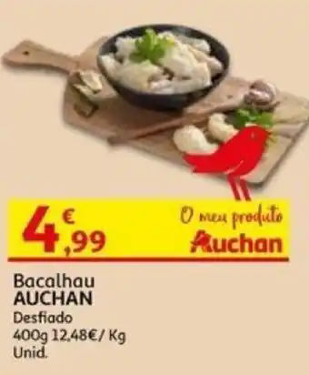 Auchan Bacalhau AUCHAN Desfiado 400g promoção