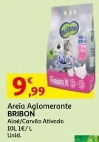 Auchan Areia Aglomerante BRIBON Aloé/Carvão Ativado 10L promoção