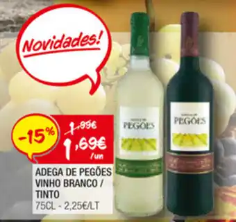 Spar Adega de Pegões Vinho Branco/Tinto 75cl promoção
