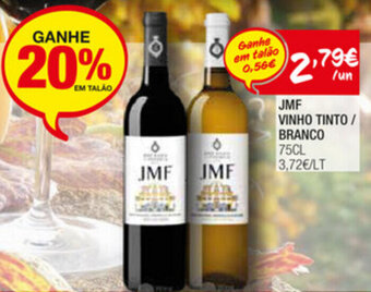 Spar JMF Vinho Tinto Branco 75cl promoção