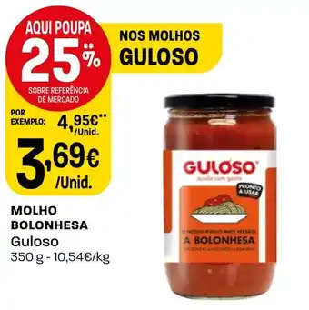 Intermarché MOLHO BOLONHESA Guloso 350g promoção
