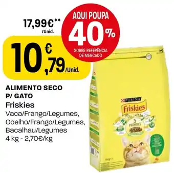 Intermarché ALIMENTO SECO P/ GATO Friskies 4kg promoção