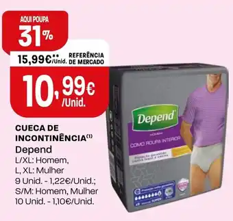 Intermarché CUECA DE INCONTINÊNCIA Depend promoção