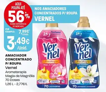 Intermarché AMACIADOR CONCENTRADO P/ROUPA Vernel 70 Doses promoção