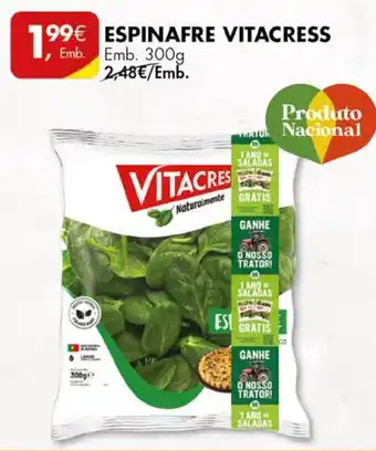 Pingo Doce ESPINAFRE VITACRESS emb. 300g promoção