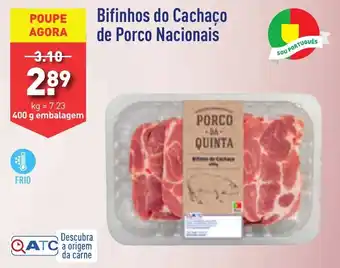 ALDI Bifinhos do Cachaço de Porco Nacionais 400g promoção