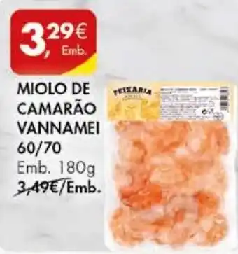 Pingo Doce MIOLO DE CAMARÃO VANNAMEI 60/70 emb. 180g promoção