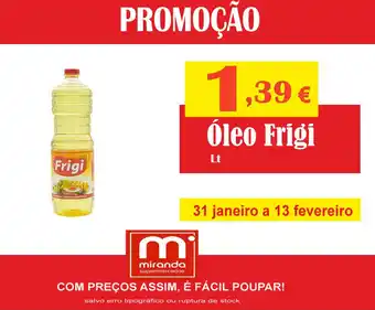 Miranda Supermercados Óleo Frigi 1L promoção