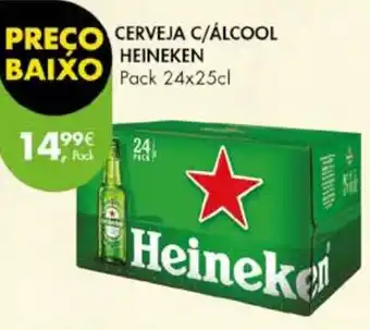 Pingo Doce CERVEJA C/ÁLCOOL HEINEKEN Pack 24x25cl promoção