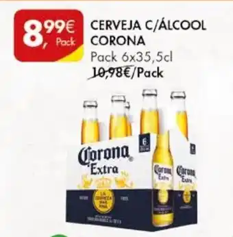 Pingo Doce CERVEJA C/ÁLCOOL CORONA Pack 6x35,5cl promoção
