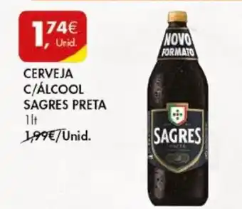 CERVEJA C/ÁLCOOL SAGRES PRETA 1lt