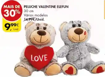 Pingo Doce PELUCHE VALENTINE ELEFUN 30cm promoção