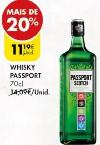 Pingo Doce WHISKY PASSPORT 70cl promoção