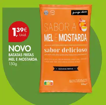 Pingo Doce BATATAS FRITAS MEL E MOSTARDA 150G promoção