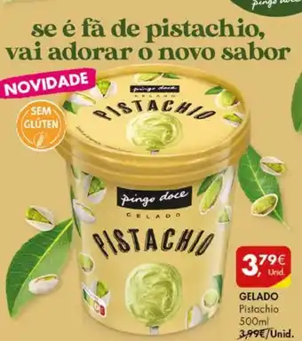 Pingo Doce GELADO Pistachio 500ml promoção