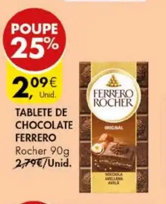 TABLETE DE CHOCOLATE FERRERO Rocher 90g