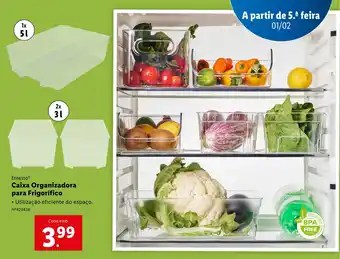 Lidl Ernesto Caixa Organizadora para Frigorífico promoção