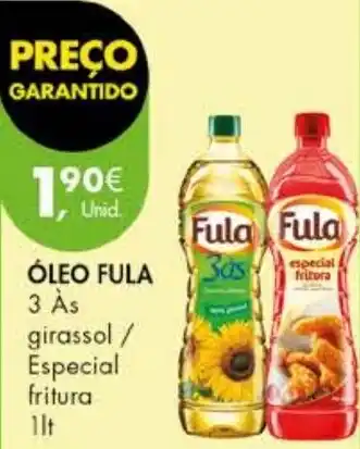 Pingo Doce ÓLEO FULA 3 Ás girassol / Especial fritura 1lt promoção