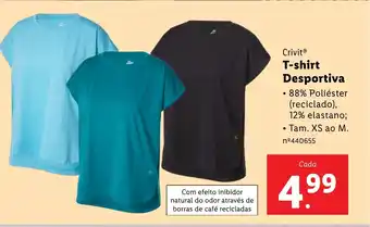 Lidl Crivit T-shirt Desportiva promoção